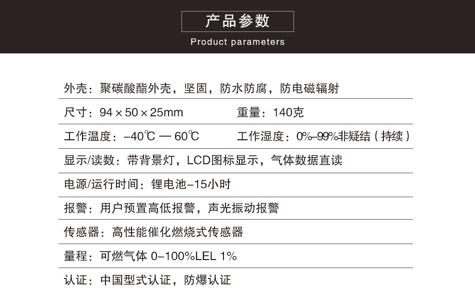 便攜式可燃?xì)怏w檢測(cè)儀