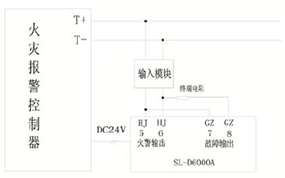 JTW-LD-SL-D6000A火災(zāi)探測器接線方式
